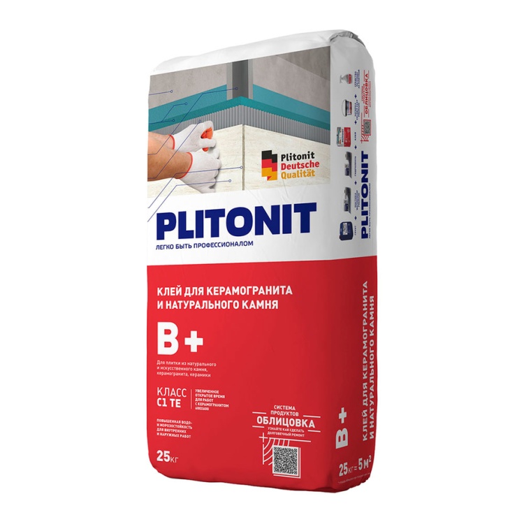 Плиточный клей Plitonit В+, 25кг