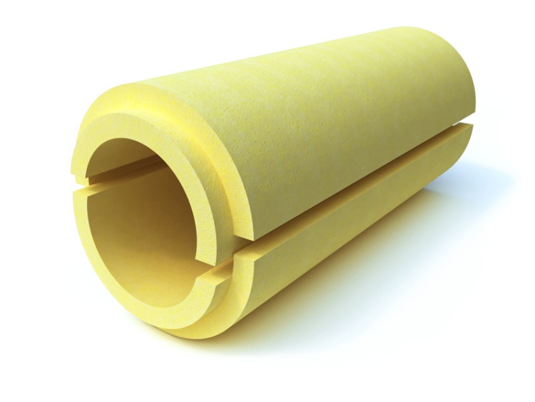 Скорлупа  для теплоизоляции труб ППУ С 1000х114х80 мм