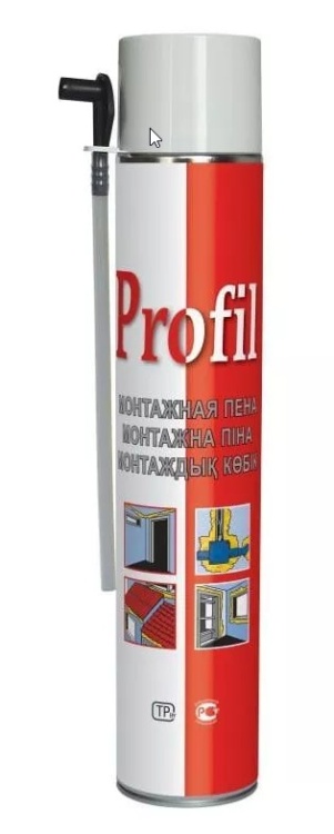 Пена монтажная бытовая летняя Profil, 625 мл