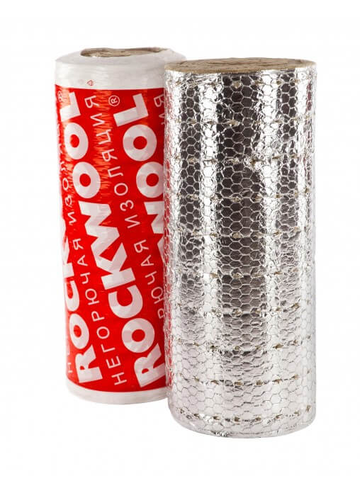 Утеплитель Rockwool Вайред Мат 80 Кашированный фольгированный 6000х1000х40 мм