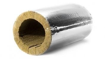 Цилиндр минераловатный Экоролл КВ-80 Ф кашированный фольгой Ø32 мм, толщина 20 мм, 1 м