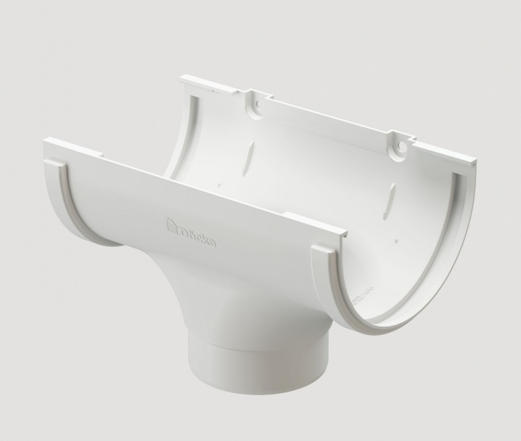 Воронка водосточная пластиковая Docke Standard 120/80 мм, белый