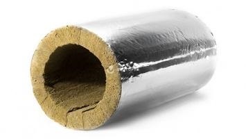 Цилиндр минераловатный Экоролл КВ-100 Ф кашированный фольгой Ø42 мм, толщина 30 мм, 1 м