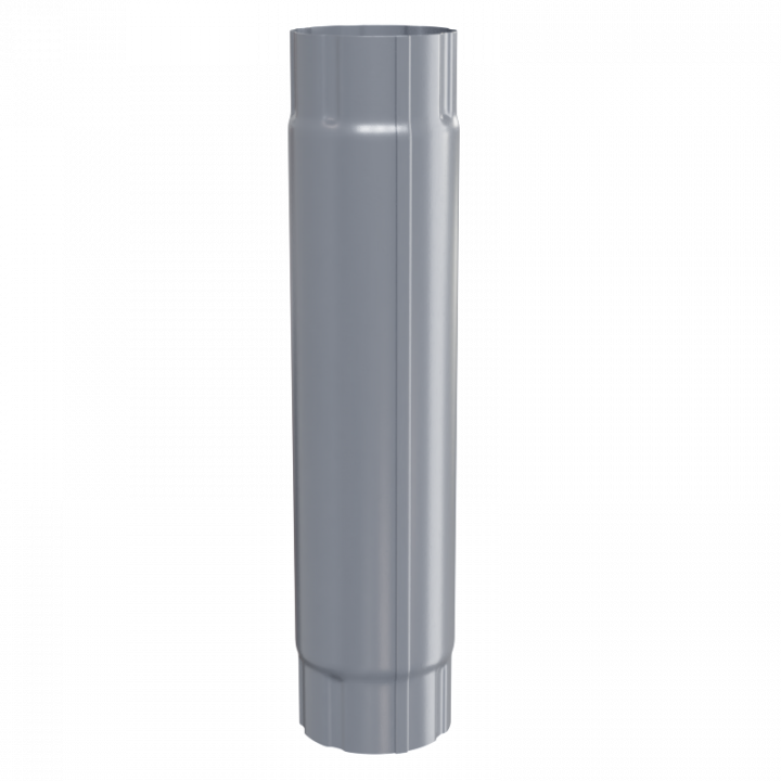Труба соединительная D100х1000 МЕТАЛЛПРОФИЛЬ RAL 7024, Графит