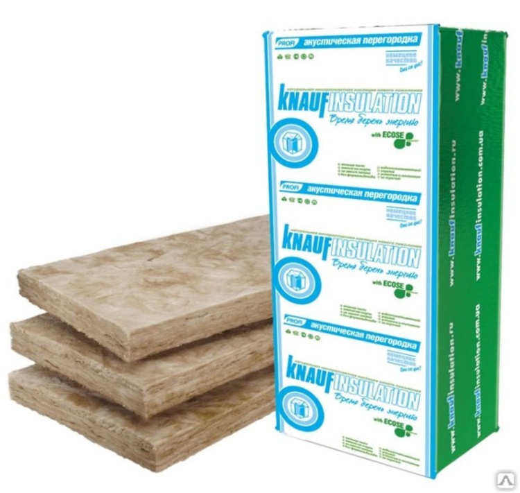 Утеплитель Кнауф Инсулейшн акустическая перегорода (проф) 1300х610х50 мм 24шт. уп