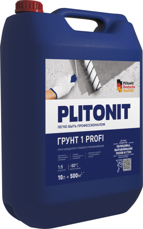 Грунтовка-концентрат Плитонит Грунт-1 (1:5), 10 л
