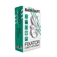 BARKRAFT Клей FIXATOR гипсовый летний 25 кг/56 шт