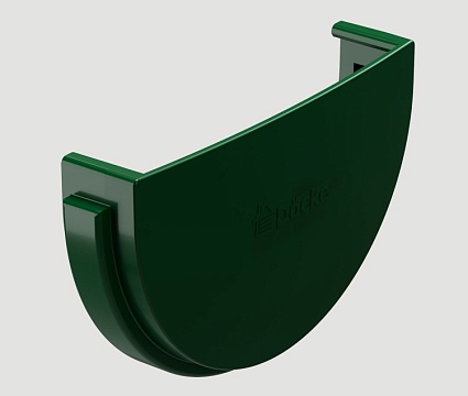 Заглушка желоба пластиковая Docke Standard 120 мм, зеленый