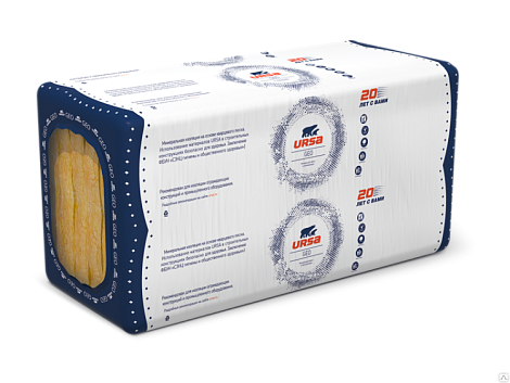 Утеплитель Урса GEO 31 PN П-60 1250х600х25 мм, 20 шт/уп, 15 м²