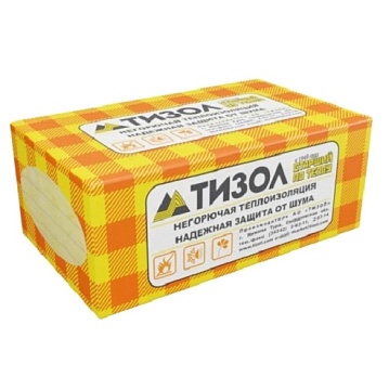 Утеплитель Тизол Евро-Фасад Оптима 110 1000х600х180 мм, 2 шт/уп, 1,2 м²